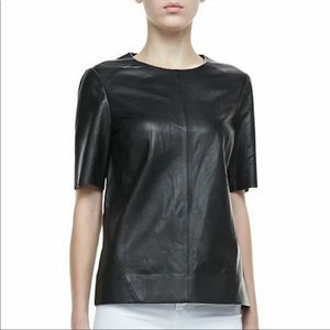 ruffle collar silk shirt